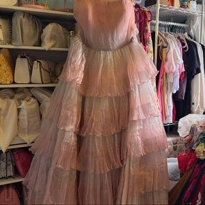 JessaKae Blush Pink Layered Gown
